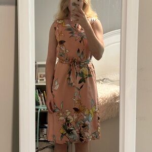 Floral Satin Dress